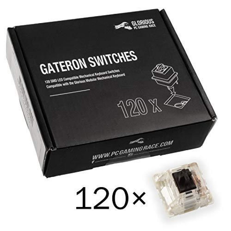 Суичове за механична клавиатура Glorious Gateron Black 120 броя-GAKC-049