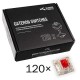 Суичове за механична клавиатура Glorious Gateron Red 120 броя-GAKC-047