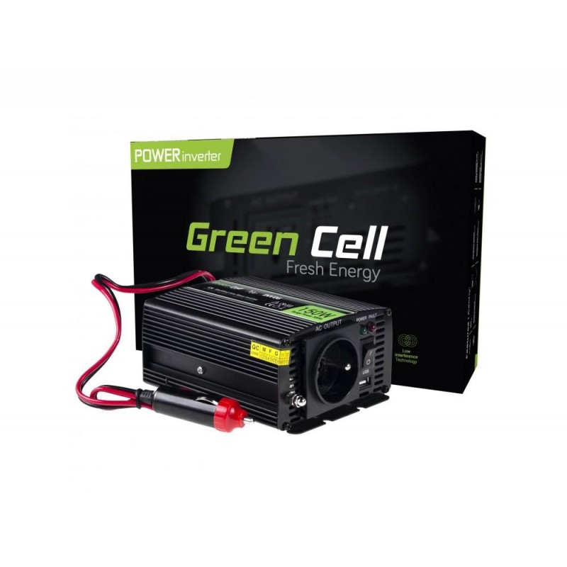 Инвертор GREEN CELL 12V/150W-GC-INVERT-12V-150W-INV06