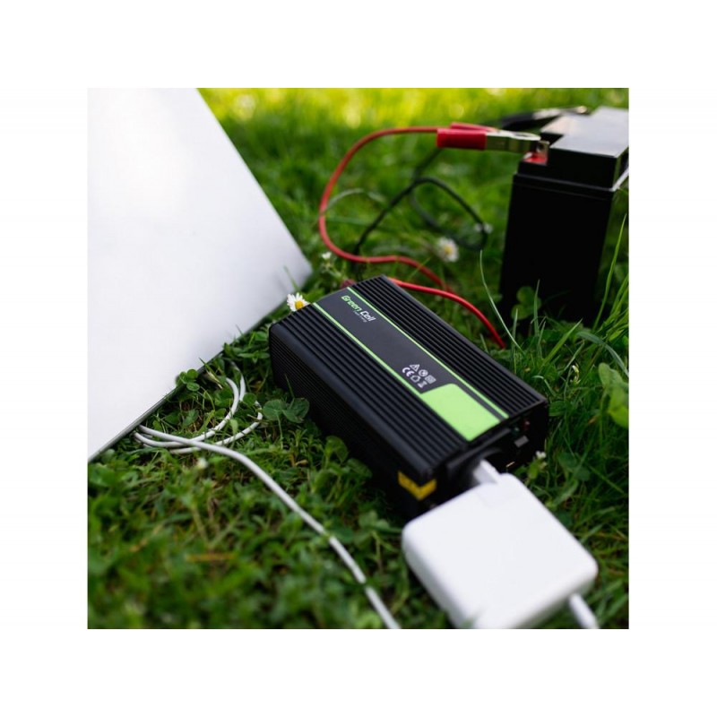 Инвертор GREEN CELL, 12V, 300W/600W, Modified Sine Wave, GC-INVERT-12V-300W-INV01