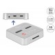Докинг станция Delock, 1 x M.2 NVMe SSD + 1 x M.2 SATA SSD, SD Express Card Reader, Клониране, DELOCK-64138