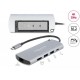 Докинг станция Delock USB-C с M.2 слот за SSD - HDMI 4K30Hz, Gigabit LAN, 2xUSB-A, USB-C, Сив, DELOCK-87767