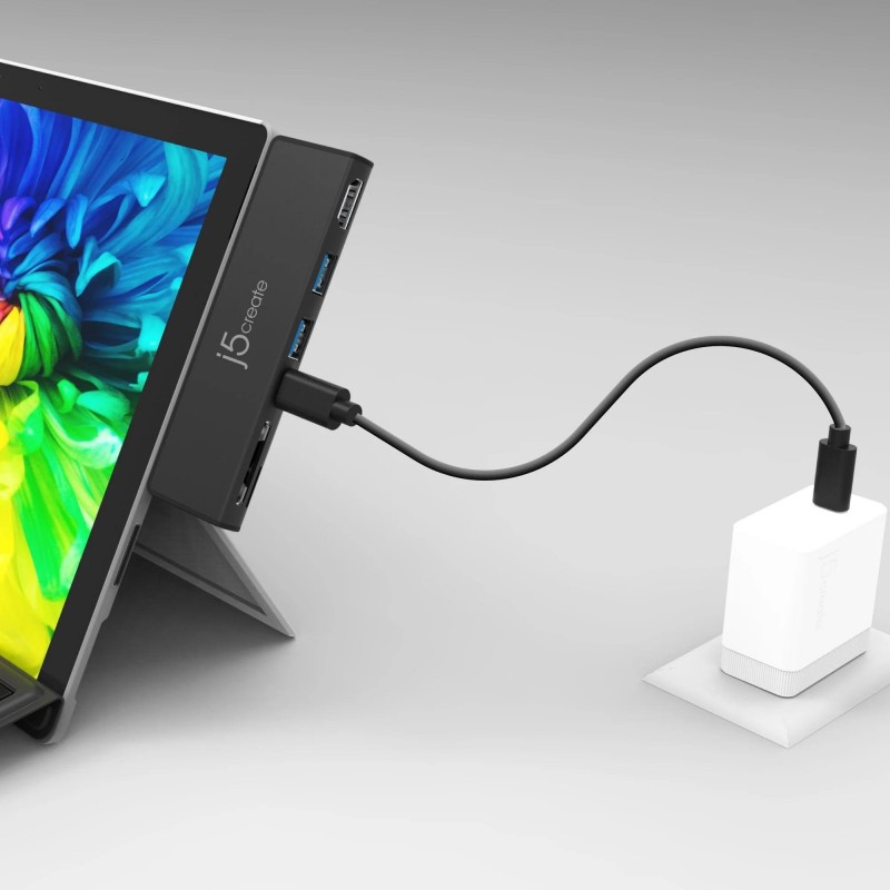 Докинг станция j5create LTRADRIVEMINIDOCK JCD324, За Surface Pro 7, J5-JCD324