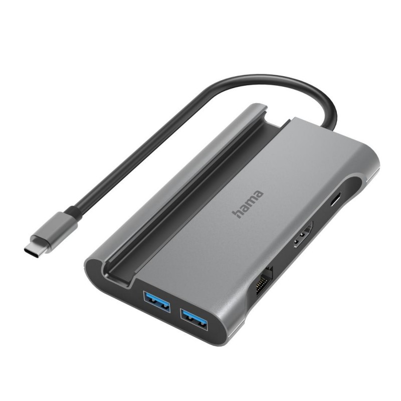 Докинг станция за лаптоп HAMA "Connect2Mobile V2" USB-C 7 в 1, HAMA-200143