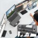 Поставка за лаптоп с докинг станция j5create JTS427, до 16", USB-C, HDMI, 4K, J5-JTS427