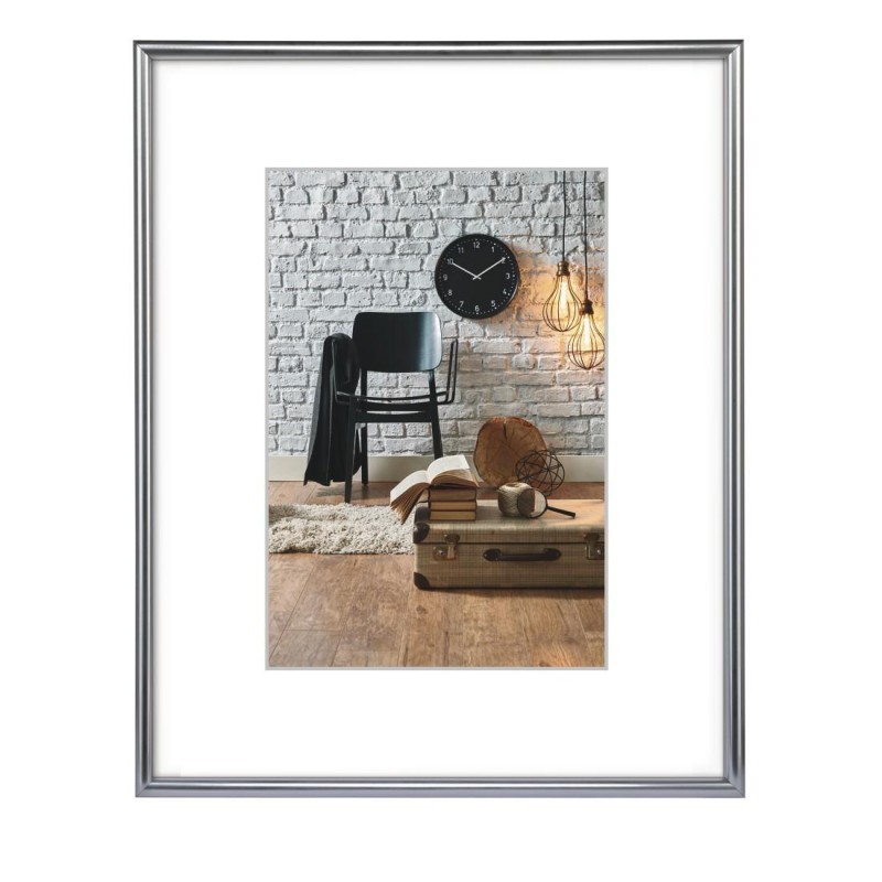 Пластмасова рамка Hama "Sevilla Décor", сребрист мат, 20 x 30 cm, HAMA-66431