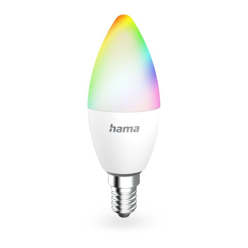 HAMA Смарт LED крушка WLAN, E14, Matter, 4,9 W, RGBW, 176641, HAMA-176641
