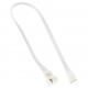 Удължителен кабел Kolink 4-Pin PWM - 30 cm, Бял, KOLINK-AC-ZUAD-1634