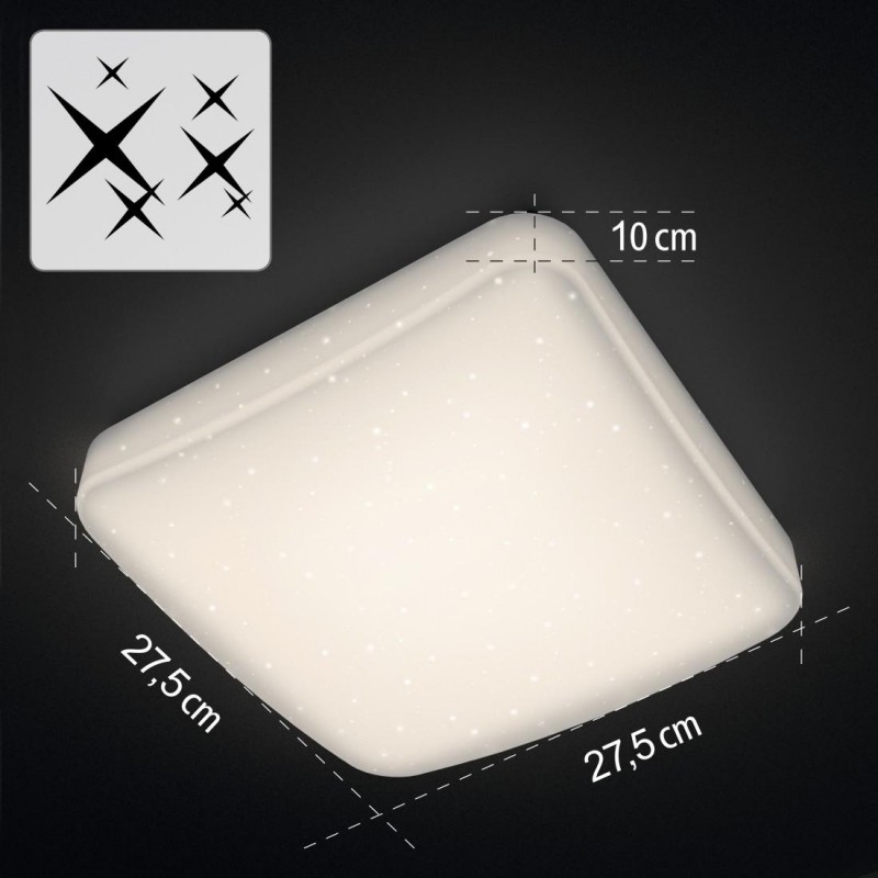 Hama WiFi Таванно осветление, аплик, квадрат, 27 cm, HAMA-176605