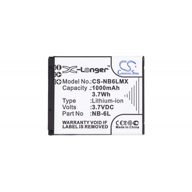 Батерия за фотоапарат CANON NB6L LiIon 3.7V 1000mAh LiIon Cameron Sino, CS-NB6LMX