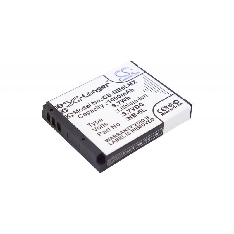 Батерия за фотоапарат CANON NB6L LiIon 3.7V 1000mAh LiIon Cameron Sino, CS-NB6LMX