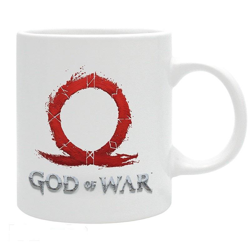 Чаша ABYSTYLE GOD OF WAR, Logo, Порцелан, Бяла, ABYSTYLE-MG2735