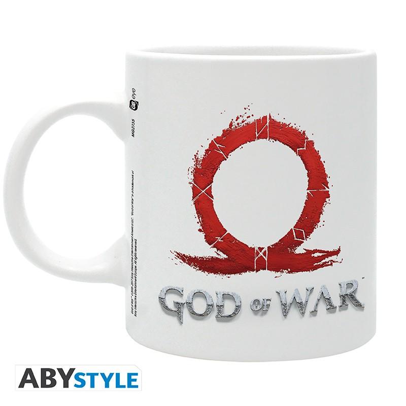 Чаша ABYSTYLE GOD OF WAR, Logo, Порцелан, Бяла, ABYSTYLE-MG2735