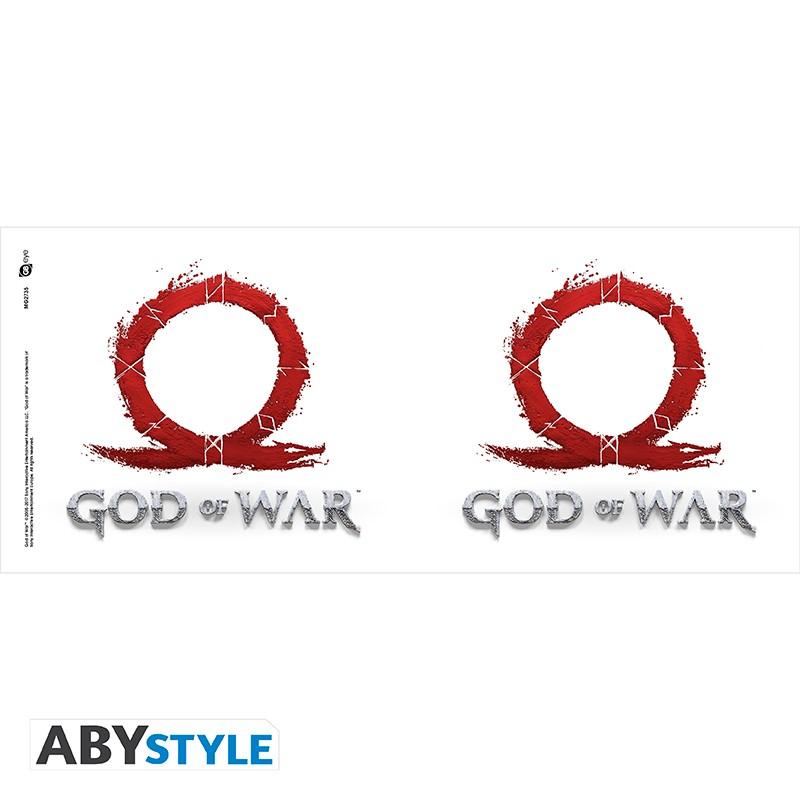 Чаша ABYSTYLE GOD OF WAR, Logo, Порцелан, Бяла, ABYSTYLE-MG2735