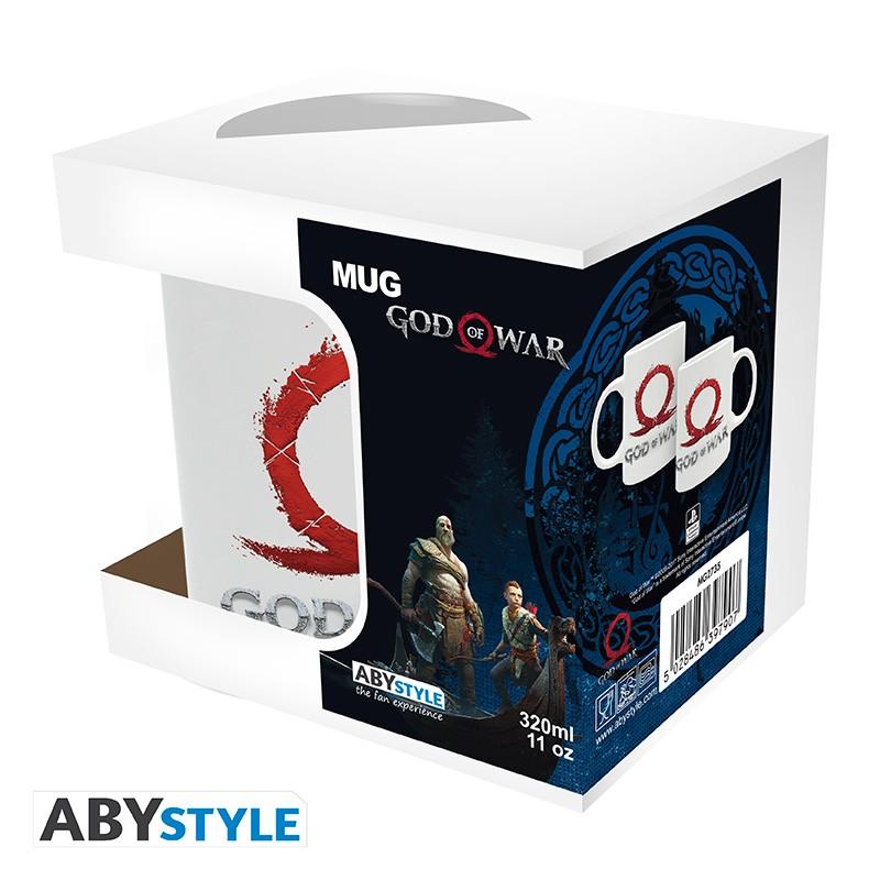 Чаша ABYSTYLE GOD OF WAR, Logo, Порцелан, Бяла, ABYSTYLE-MG2735
