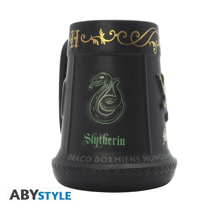 Чаша ABYSTYLE HARRY POTTER 3D Four Houses, Черен, ABYSTYLE-ABYMUG917