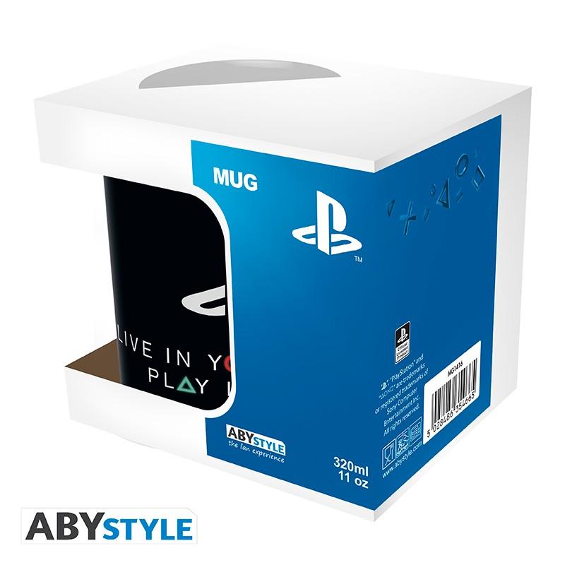 Чаша ABYSTYLE PLAYSTATION, World, Порцелан, Бяла, ABYSTYLE-MG1416