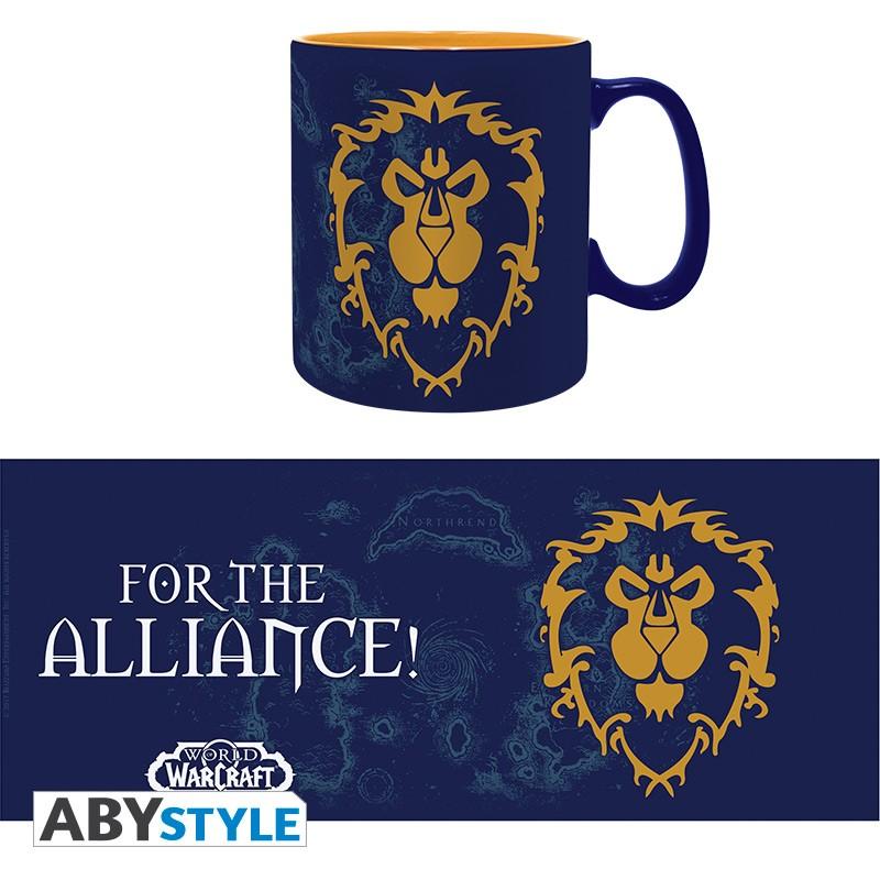 Чаша ABYSTYLE WORLD OF WARCRAFT - Alliance, 460 ml, Син, ABYSTYLE-ABYMUG479