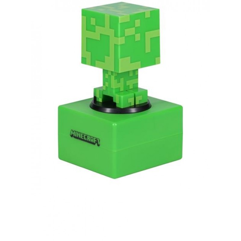 Часовник с аларма Paladone: Minecraft - Creeper Icon Alarm Clock, PP11369MCFV3, PD-093713