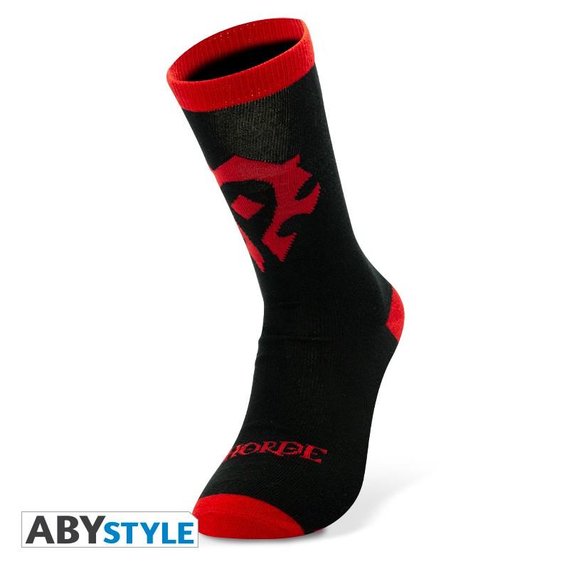 Чорапи ABYSTYLE WORLD OF WARCRAFT Horde, Черен/Червен, ABYSTYLE-ABYSOC005