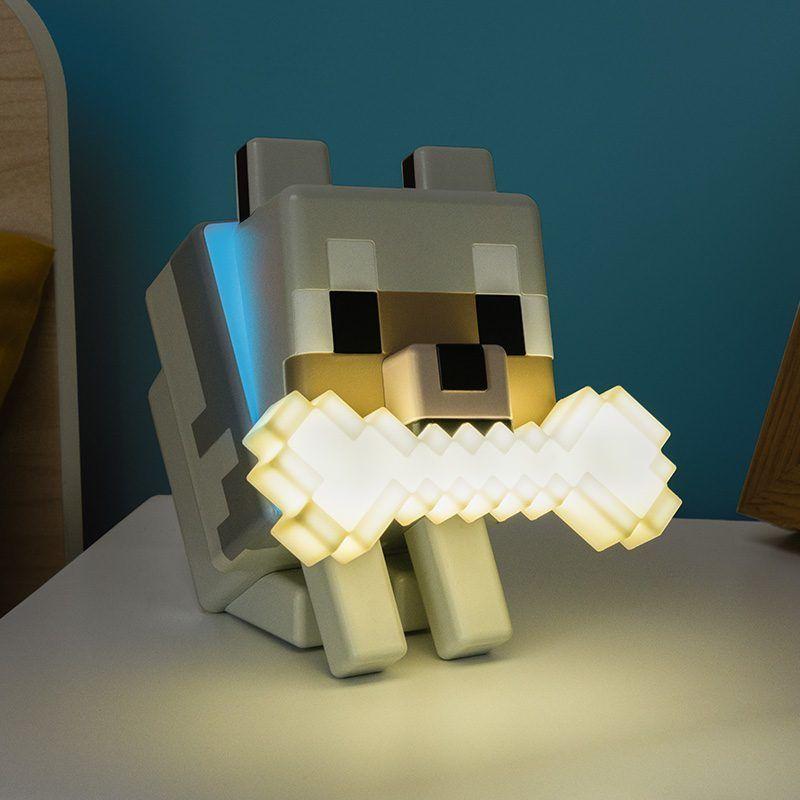 Лампа Paladone Glo Buddies: Minecraft - Wolf Light, PP14761MCF, PD-104480