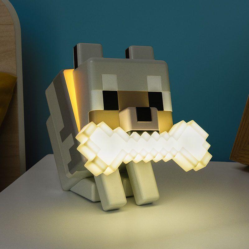 Лампа Paladone Glo Buddies: Minecraft - Wolf Light, PP14761MCF, PD-104480