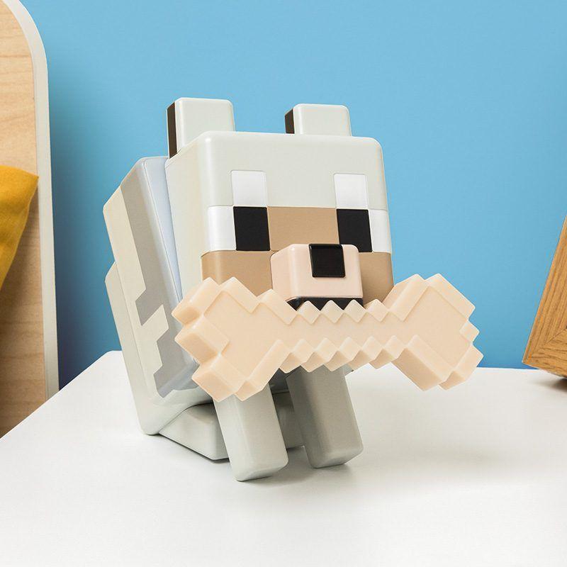 Лампа Paladone Glo Buddies: Minecraft - Wolf Light, PP14761MCF, PD-104480