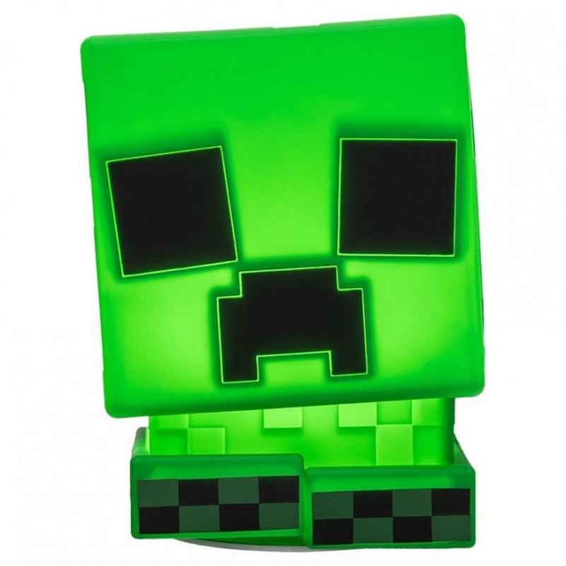 Лампа Paladone: Minecraft - Creeper SquishyGlo Silicone Light Rechargeable, PP14710MCF, PD-104473