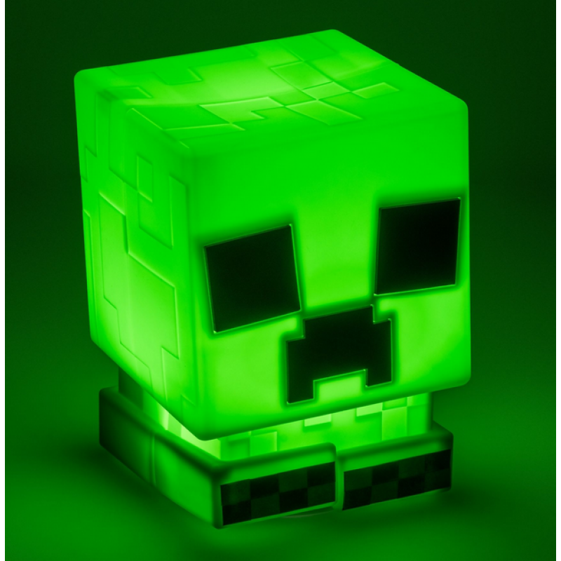 Лампа Paladone: Minecraft - Creeper SquishyGlo Silicone Light Rechargeable, PP14710MCF, PD-104473
