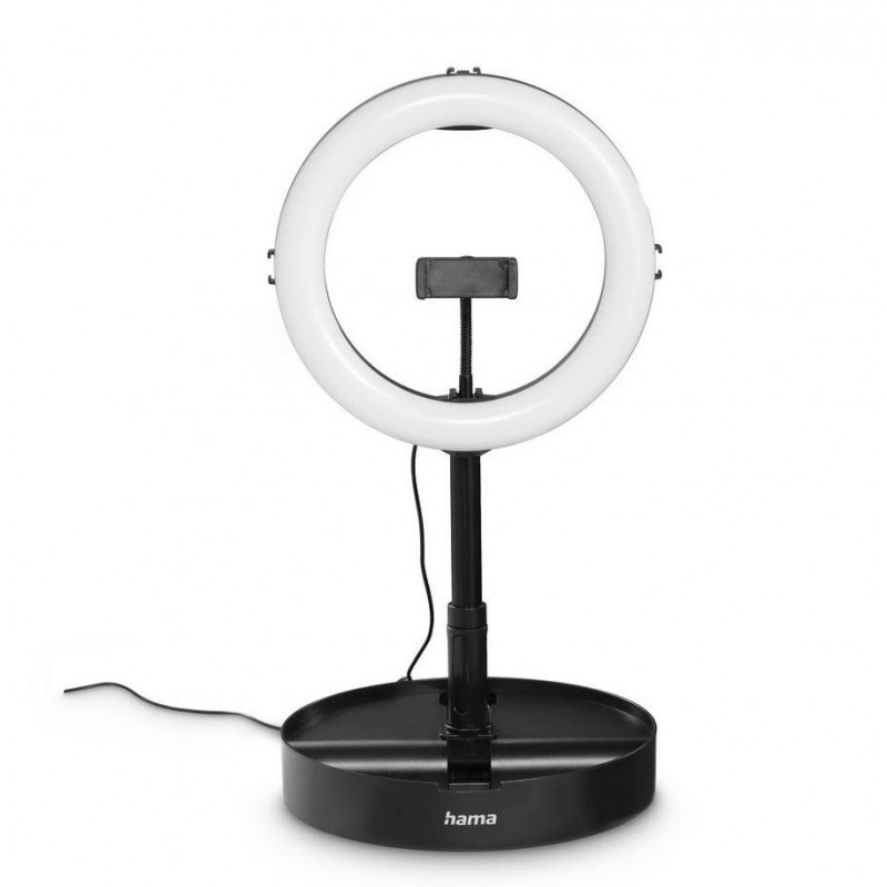 Hama LED Лампа SpotLight FoldUp 102 II Ring Light, комплект за смартфони, сгъваем, HAMA-04658