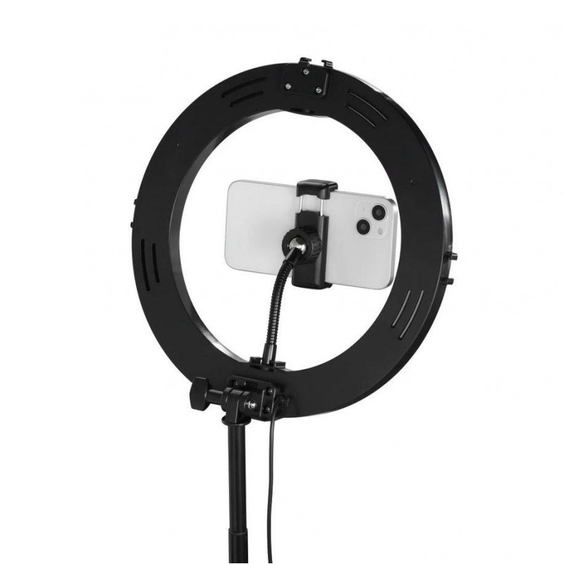 Hama LED Лампа SpotLight FoldUp 102 II Ring Light, комплект за смартфони, сгъваем, HAMA-04658
