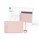 Графичен дисплей таблет HUION Inspiroy 2 S, 5080 LPI, Розов, HUION-TAB-H641P-PINK