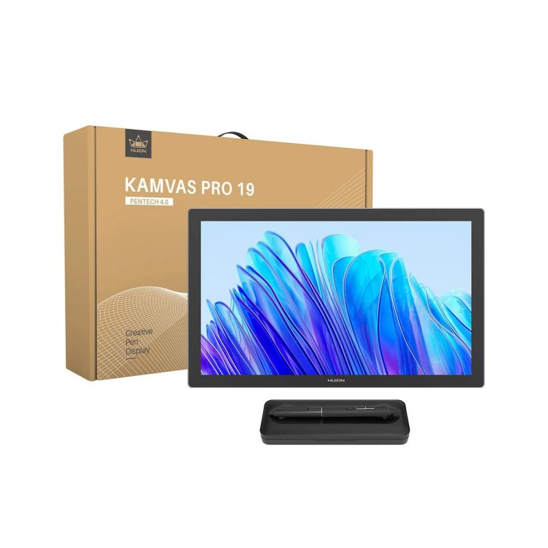 Графичен таблет HUION Kamvas Pro 19, USB-C, Тъмно сив, HUION-TAB-GT1902