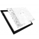 LED светеща подложка за рисуване HUION LED light pad L4SUSB, Черен-HUION-PAD-L4S