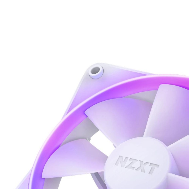Комплект вентилатори NZXT F120 RGB White 3 броя и NZXT RGB контролер, NZXT-FAN-RF-R12TF-W1