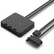 Комплект вентилатори NZXT F140 RGB Black 2 броя и NZXT RGB контролер, NZXT-FAN-RF-R14DF-B1