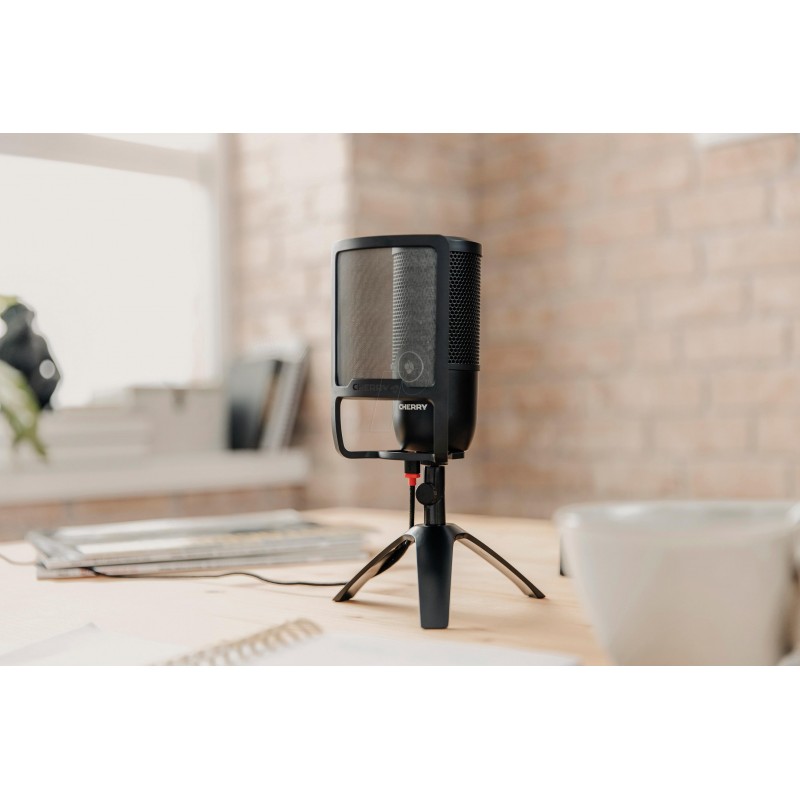 POP филтър за микрофон CHERRY JA-0750, Черен, CHERRY-MIC-JA-0750