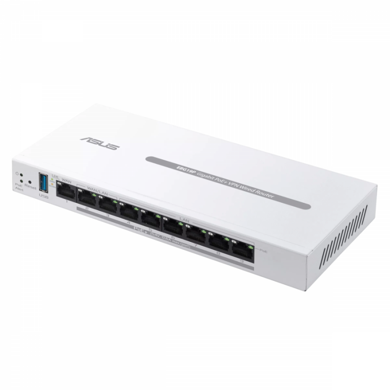 Гигабитов рутер ASUS ExpertWiFi EBG19P - PoE, 8x10/100/1000, 1xWAN Primary AiMesh, ASUS-RT-EBG19P