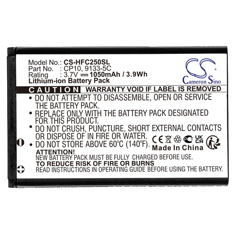 Батерия за мобилен телефон DORO 332 HARE LiiIon  3,7V 1050mAh CAMERON SINO, CS-HFC250SL