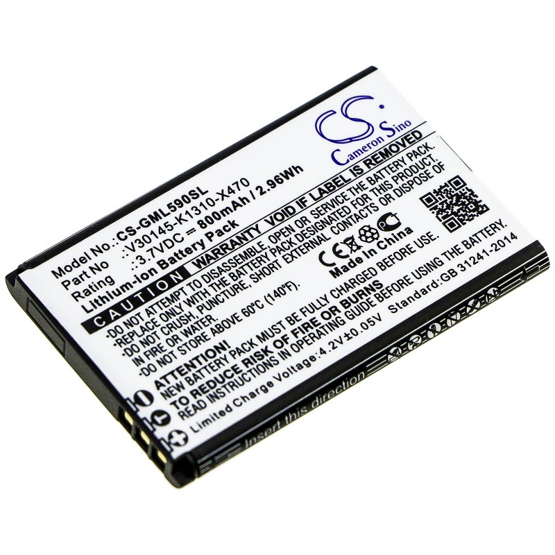 Батерия за мобилен телефон Gigaset GL390, GL590 V30145-K1310-X470  LiIon 3,7V 800mAh CAMERON SINO, CS-GML590SL