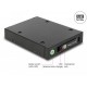 Чекмедже Delock 3.5″, За 1 x 2.5″ U.2 NVMe SSD или SATA / SAS HDD / SSD, Черен, DELOCK-47232