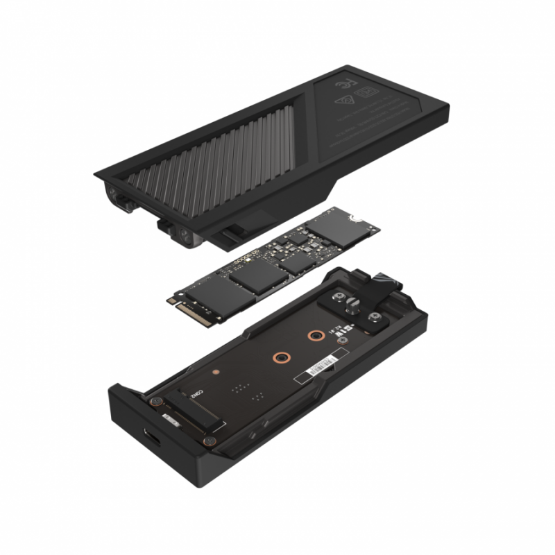 Чекмедже за SSD ASUS ROG Strix Aiolos 2x2 SSD M.2 NVMe - USB-C 3.2 Gen2