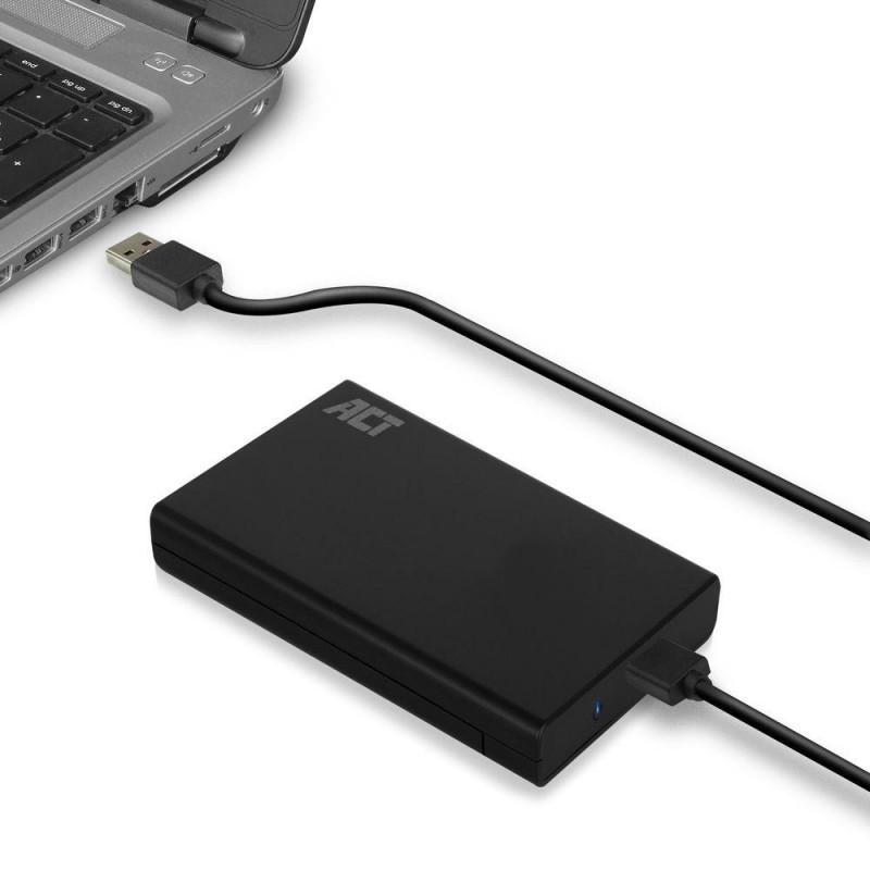 Чекмедже за твърд диск ACT AC1215, 2.5, USB 3.0, Черен, EWENT-ACT-RACK-AC1215