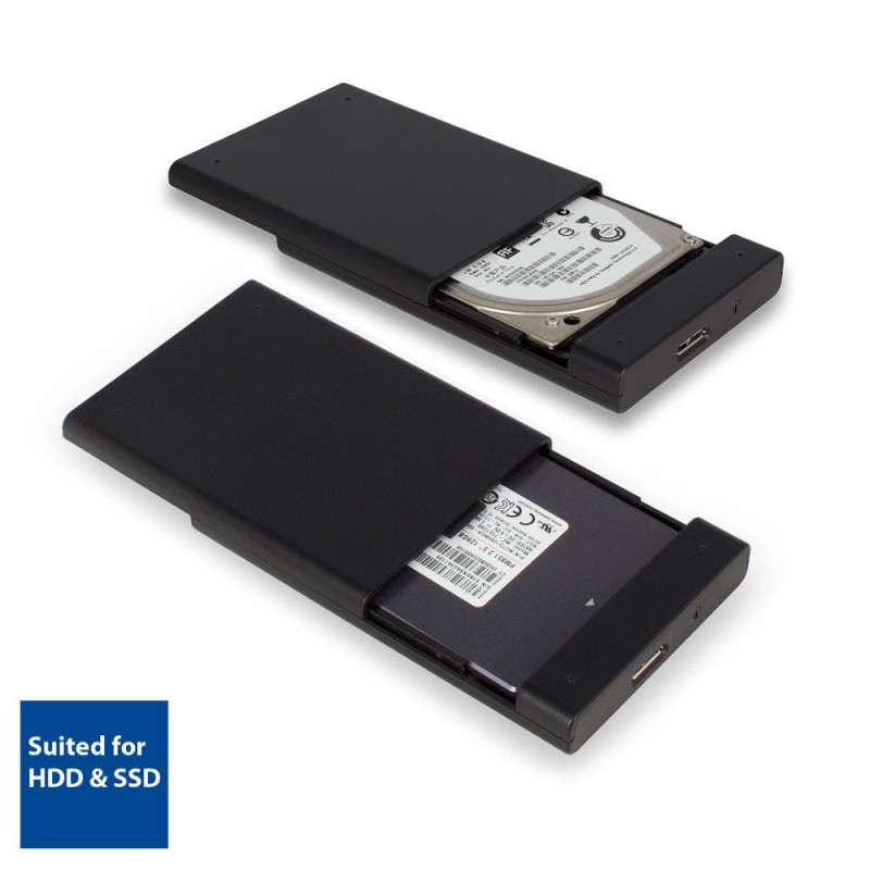 Чекмедже за твърд диск ACT AC1215, 2.5, USB 3.0, Черен, EWENT-ACT-RACK-AC1215