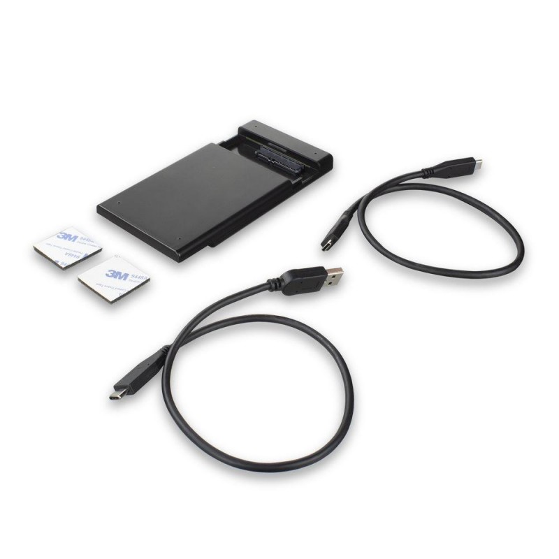 Чекмедже за твърд диск ACT AC1225, SATA, 2.5, USB-C 3.2 Gen2, Черен, EWENT-ACT-RACK-AC1225
