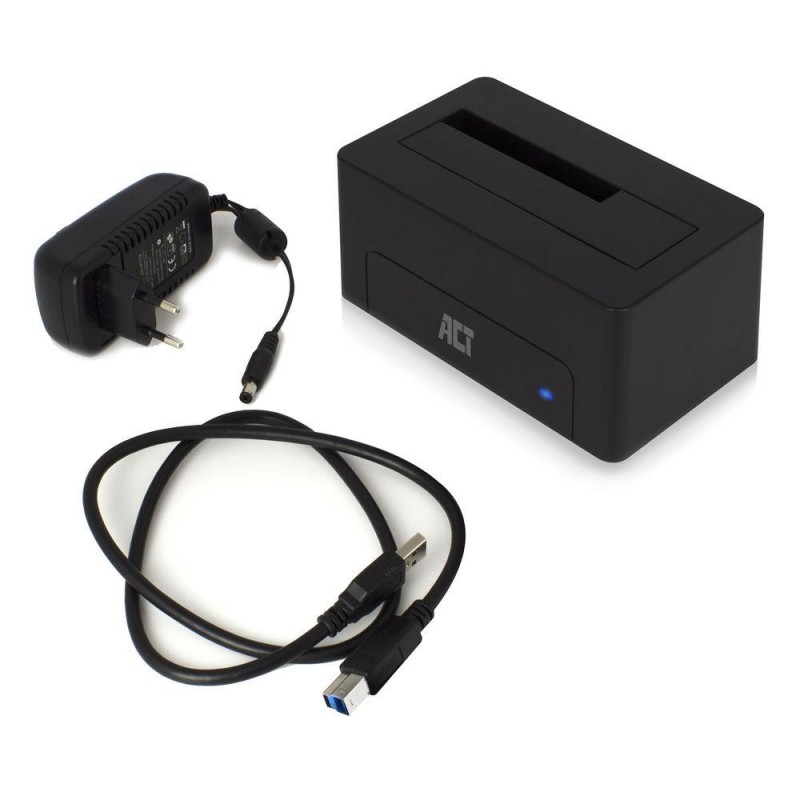 Докинг станция ACT AC1500, USB 3.1 Gen1, За 3.5/2.5 SATA HDD/SSD, EWENT-ACT-HDD-AC1500