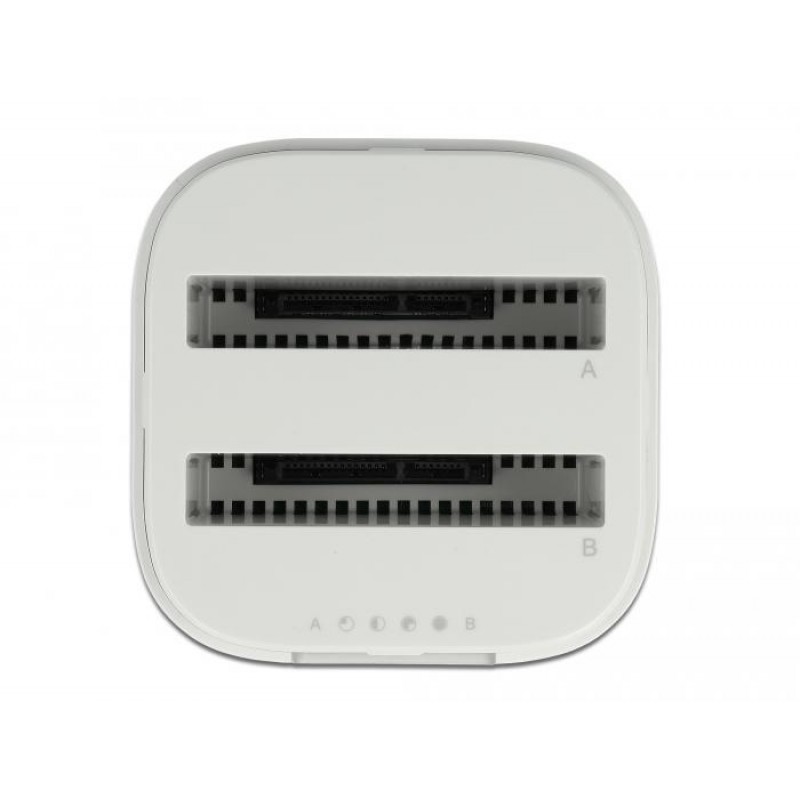 Станция Delock USB-C, За 2 x 2.5″ SATA HDD / SSD, Клониране, DELOCK-63084