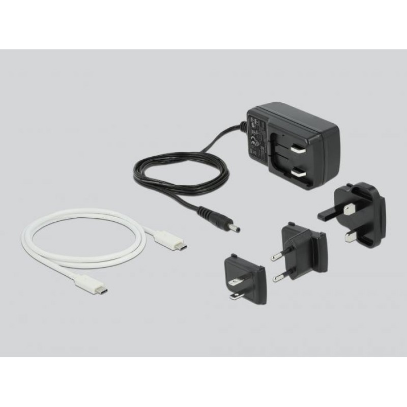 Станция Delock USB-C, За 2 x 2.5″ SATA HDD / SSD, Клониране, DELOCK-63084