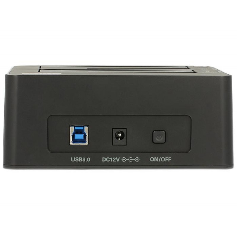 Външна докинг станция Delock 62661, за 2.5/3.5 HDD/SSD, USB 3.0, Функция за клониране