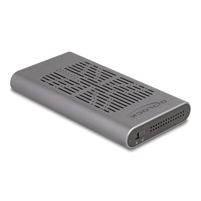 Външно чекмедже Delock 42027, За 2 x M.2 NVMe PCIe SSD, USB 20 Gbps, Клониране, DELOCK-42027